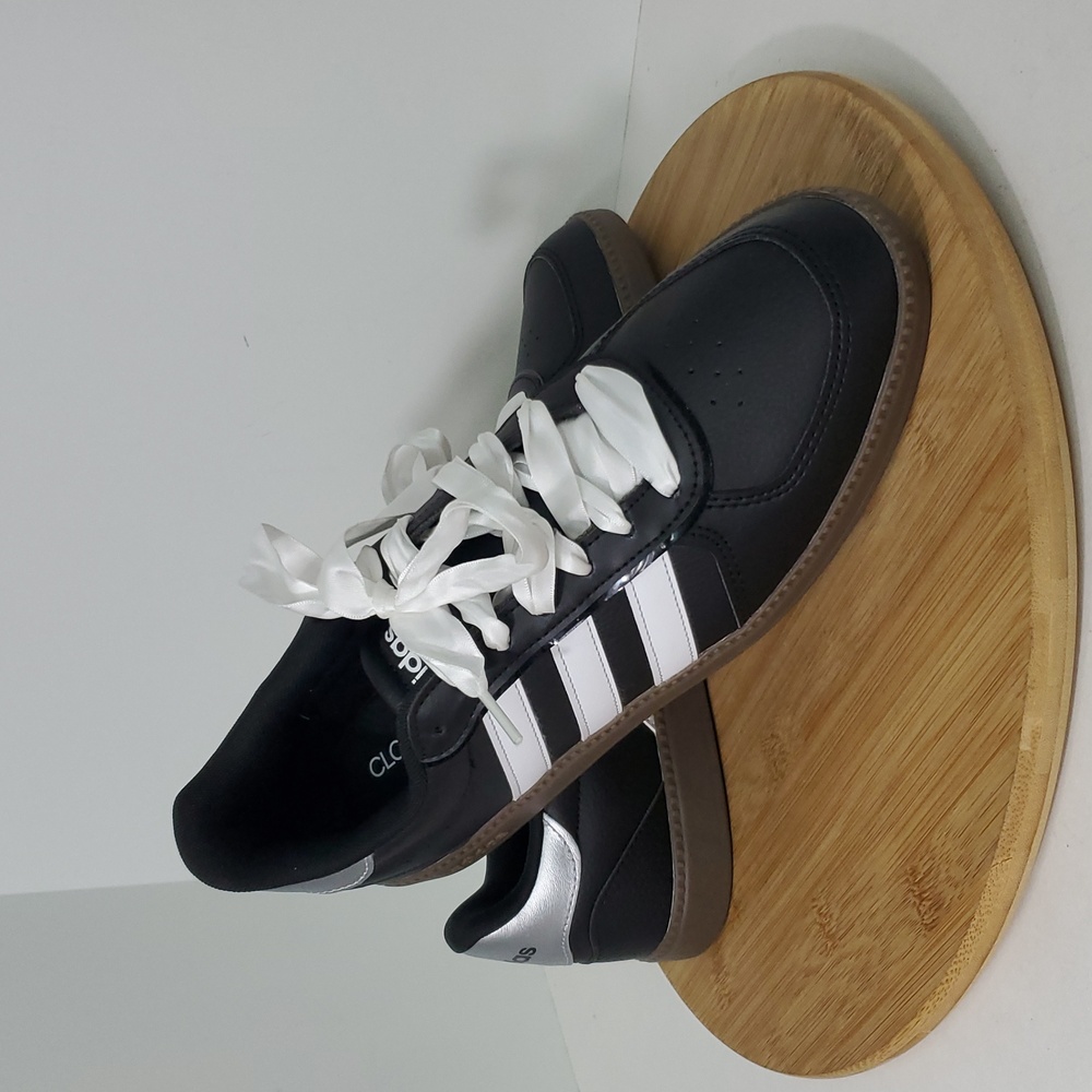 Adidas Breaknet Sleek Woman's Sneakers Shoes Black White Size 11 NIB